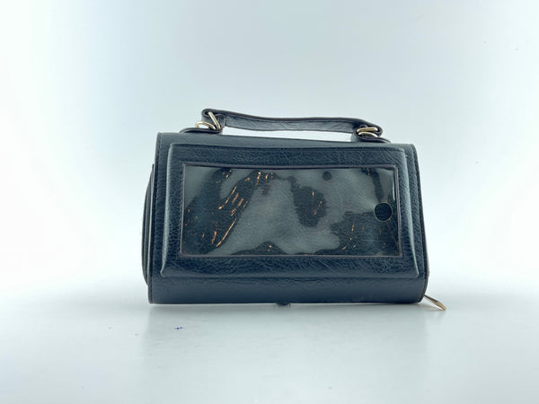 LADIES HANDBAG WITH TRANSPARENT POCKET
