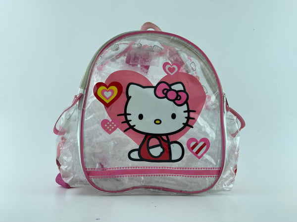PINK KITTEN TRANSPARENT KIDS BAG